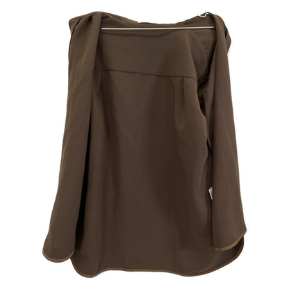 CINOH チノ ﾌﾞﾗｳﾝ ｽﾘｯﾄ ﾛﾝｸﾞｽﾘｰﾌﾞ ｼｬﾂ トップス 38