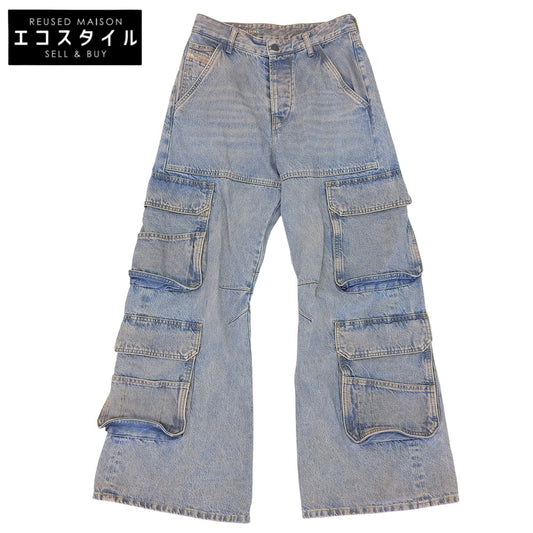 DIESEL ディーゼル 1996 D-Sire 0kiai ワイドジーンズ ボトムス メンズ ライトブルー W25 ボトムス W25