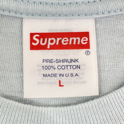 Supreme シュプリーム 23SS ﾗｲﾄﾌﾞﾙｰ Arabic Logo Tee トップス L