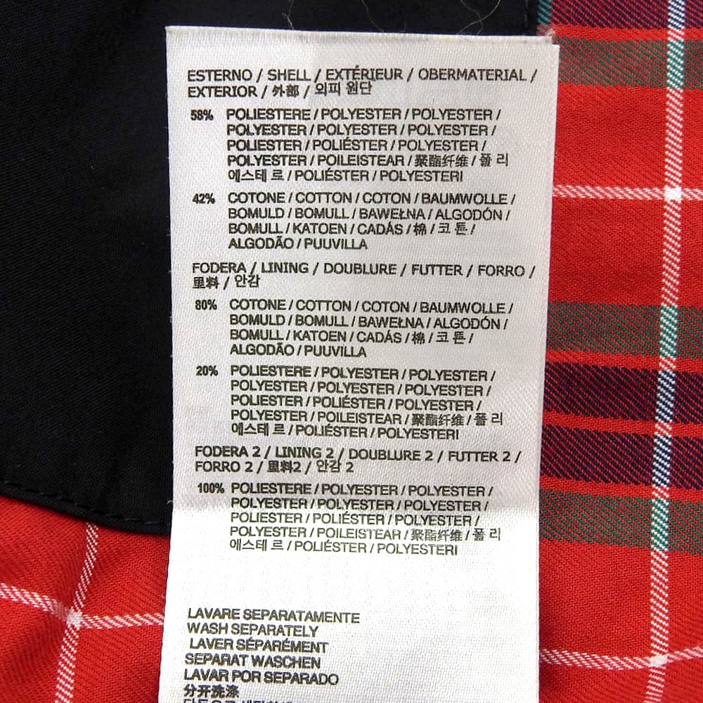 BARACUTA バラクータ 美品 G9 ハリントンジャケット メンズ ブラック 36 BRCPS0001 ジャケット 36