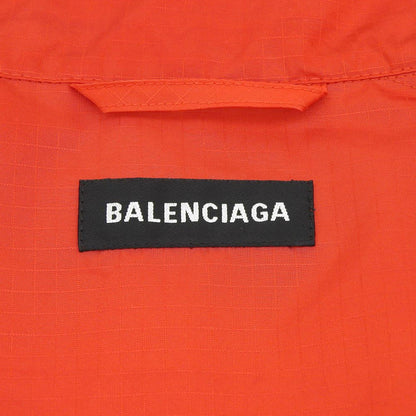 BALENCIAGA バレンシアガ 美品 ロゴプリント オーバーサイズ ジップアップ ポプリンジャケット メンズ マルチカラー 46 534317 ジャケット 46