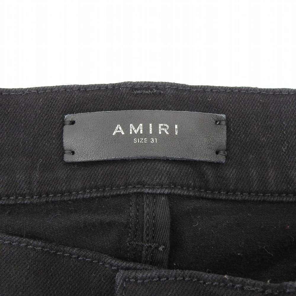 AMIRI アミリ ストレッチ デニム パンツ ボトムス メンズ ブラック 31 PXMD002 ボトムス 31