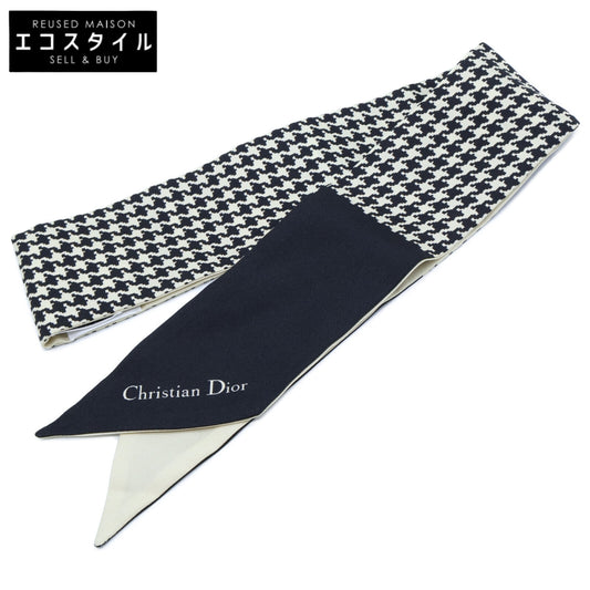 DIOR ディオール 【美品】ロゴ ミッツァ シルク100％ スカーフ