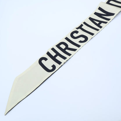 DIOR ディオール 【美品】ロゴ ミッツァ シルク100％ スカーフ