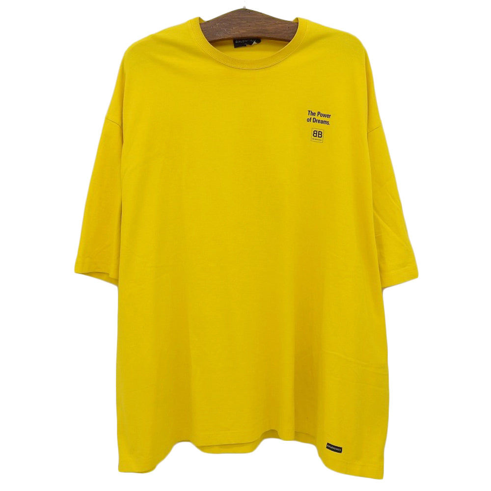 BALENCIAGA バレンシアガ ロゴ Tシャツ トップス メンズ イエロー XS 508167 トップス XS