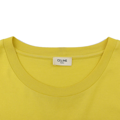CELINE セリーヌ 美品 ロゴ Tシャツ トップス メンズ マスタード XXL 2X681501F トップス XXL