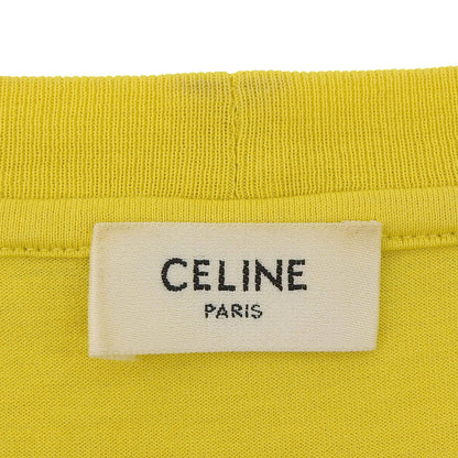 CELINE セリーヌ 美品 ロゴ Tシャツ トップス メンズ マスタード XXL 2X681501F トップス XXL