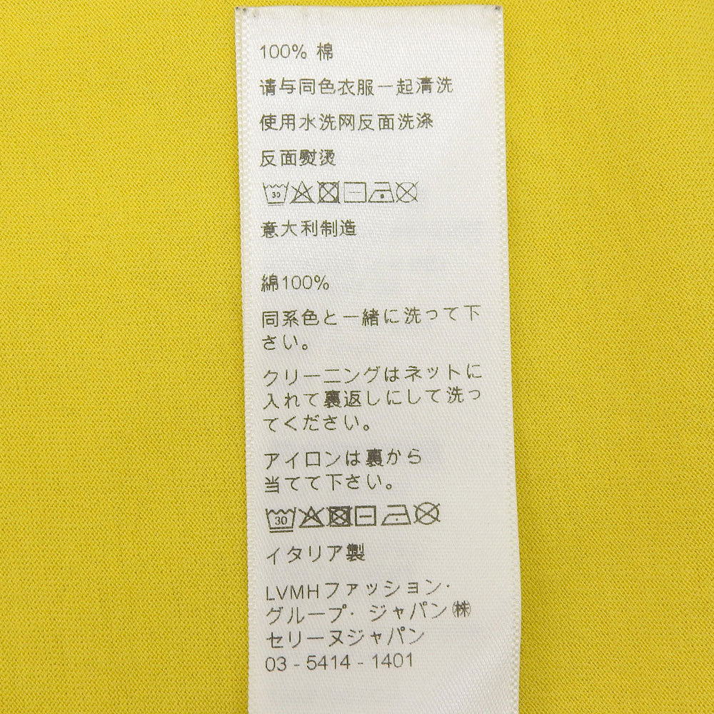 CELINE セリーヌ 美品 ロゴ Tシャツ トップス メンズ マスタード XXL 2X681501F トップス XXL