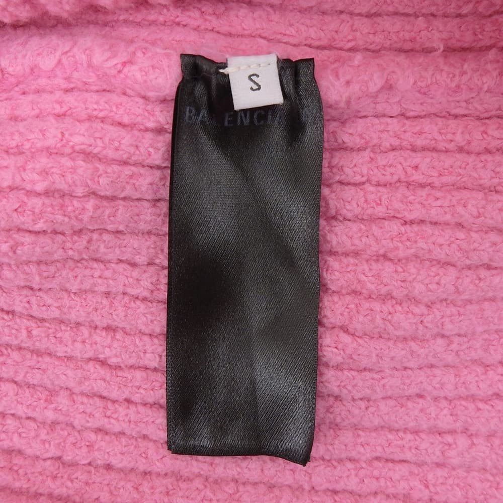BALENCIAGA バレンシアガ Embroidered Logo Knit トップス メンズ ピンク S 628740 20AW トップス S
