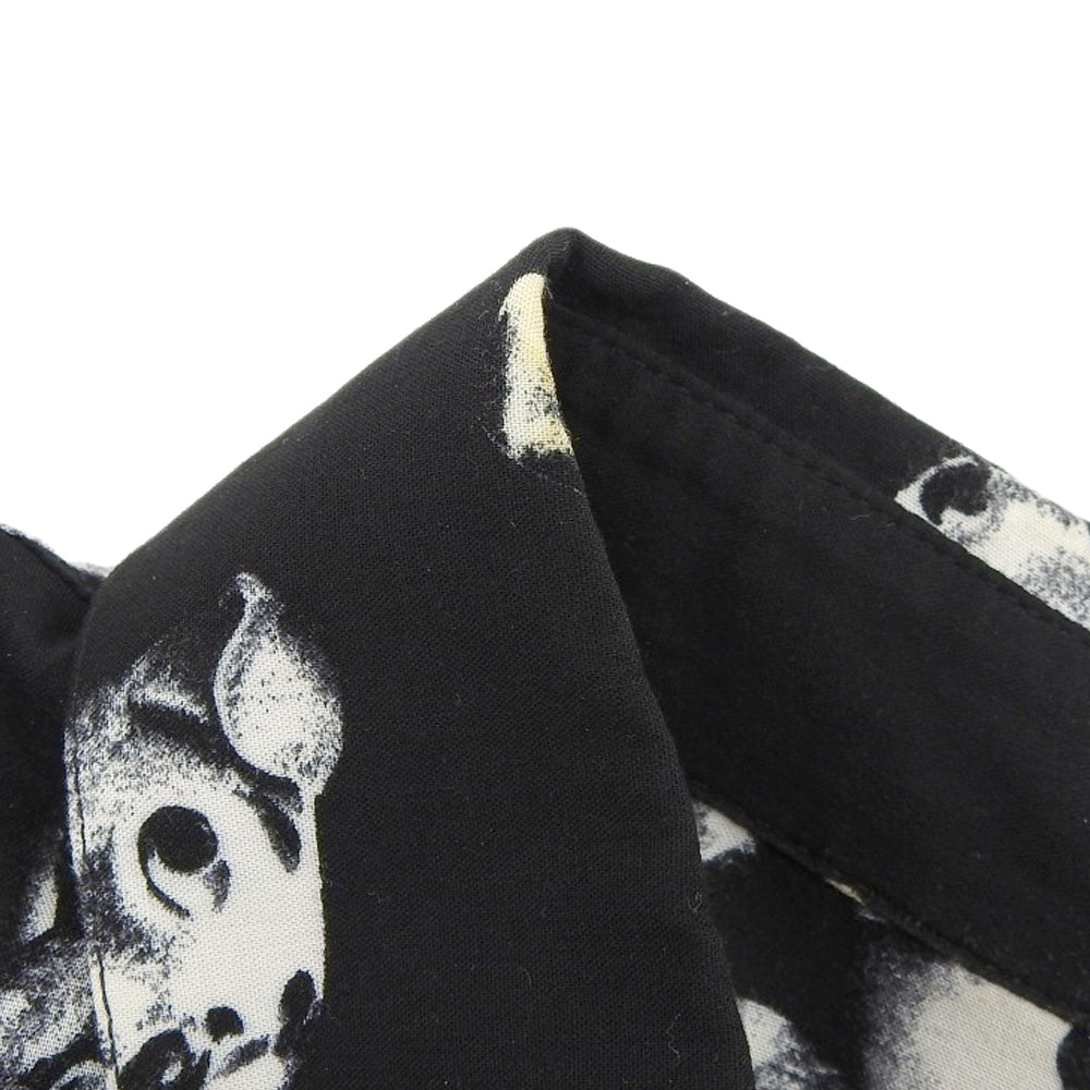 CELINE セリーヌ 総柄 犬 シャツ トップス メンズ ブラック/ホワイト 38 2C717307Q トップス 38