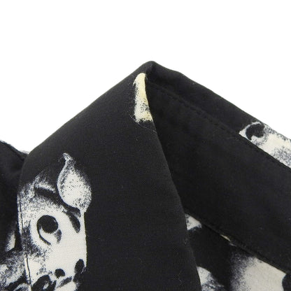 CELINE セリーヌ 総柄 犬 シャツ トップス メンズ ブラック/ホワイト 38 2C717307Q トップス 38
