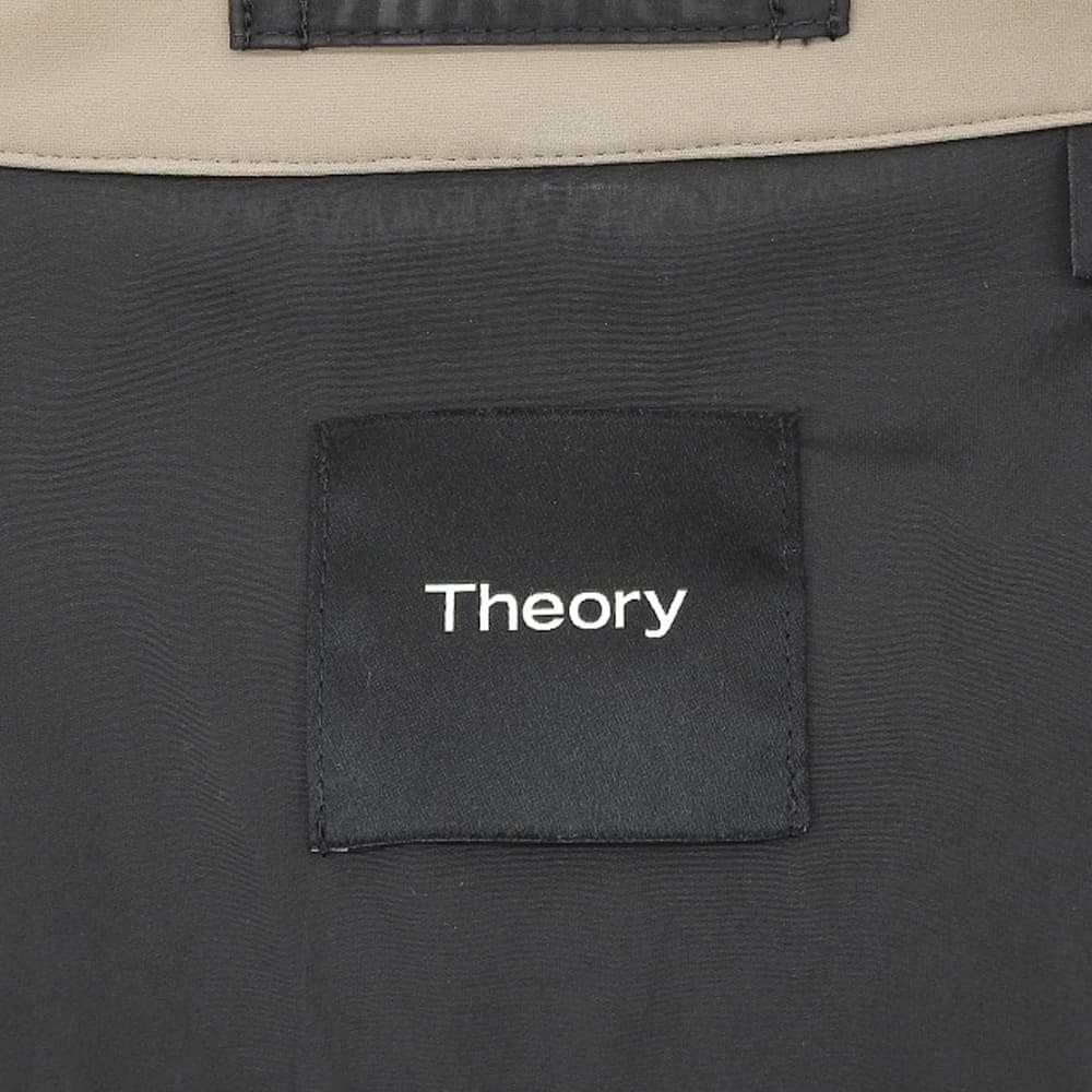Theory セオリー 美品 フェザー プレシジョン ポンチ スナップ オーバー シャツ ブルゾン ジャケット メンズ ベージュ M 25年 ジャケット M
