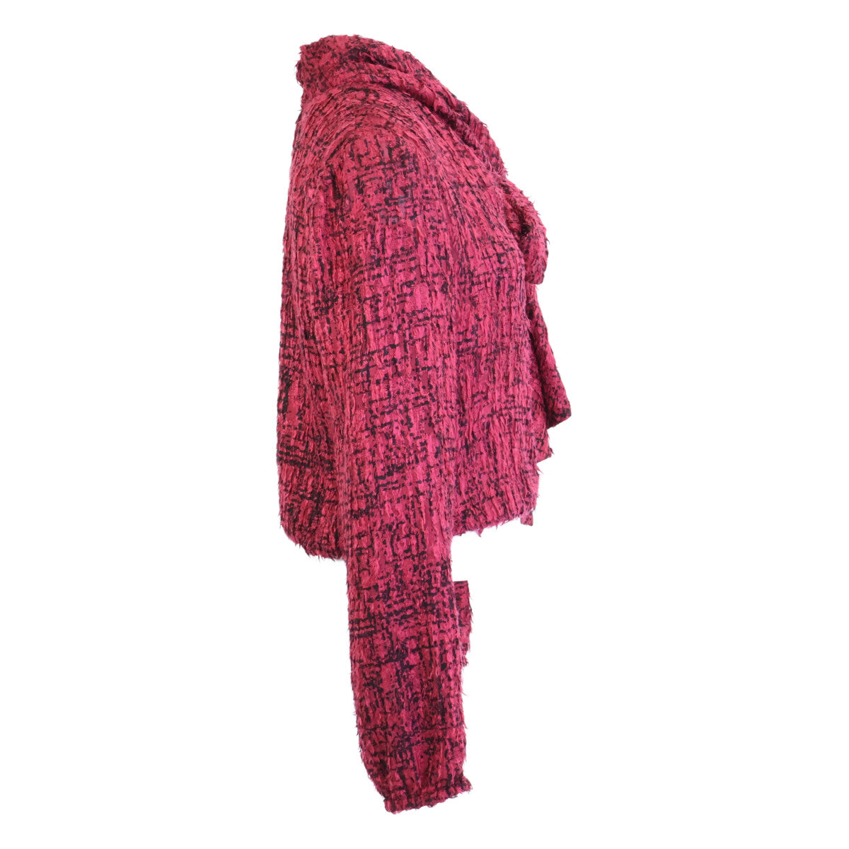 CHANEL シャネル 22AW P73159V64621 ツイードシルク ボウタイ バックボタン ブラウス トップス 36