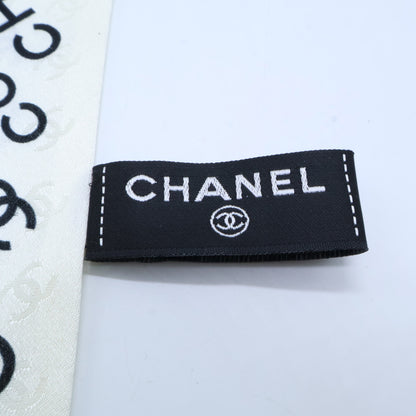 CHANEL シャネル 美品 25SS シルク ココマーク＆ロゴ ツイリー スカーフ