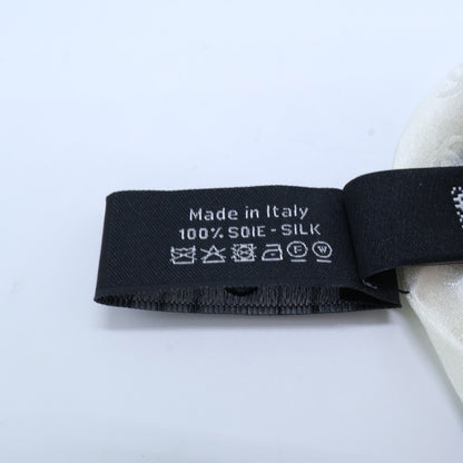 CHANEL シャネル 美品 25SS シルク ココマーク＆ロゴ ツイリー スカーフ