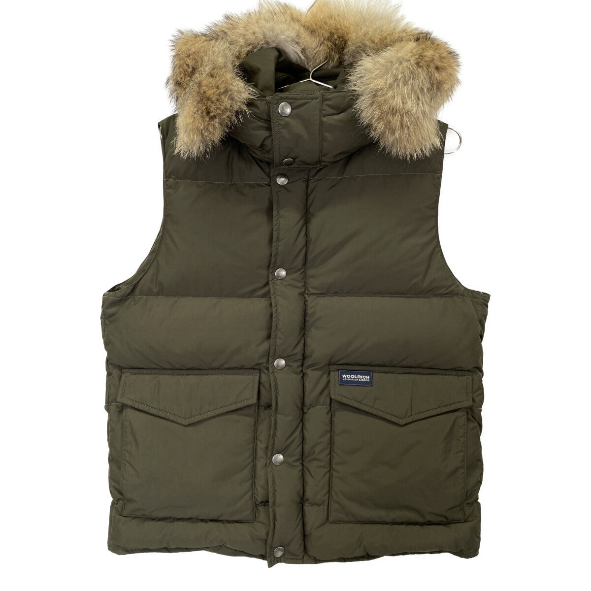 WOOLRICH ウールリッチ 1602163 ｶｰｷ ｺﾖｰﾃﾌｧｰ ﾀﾞｳﾝﾍﾞｽﾄ ベスト XS