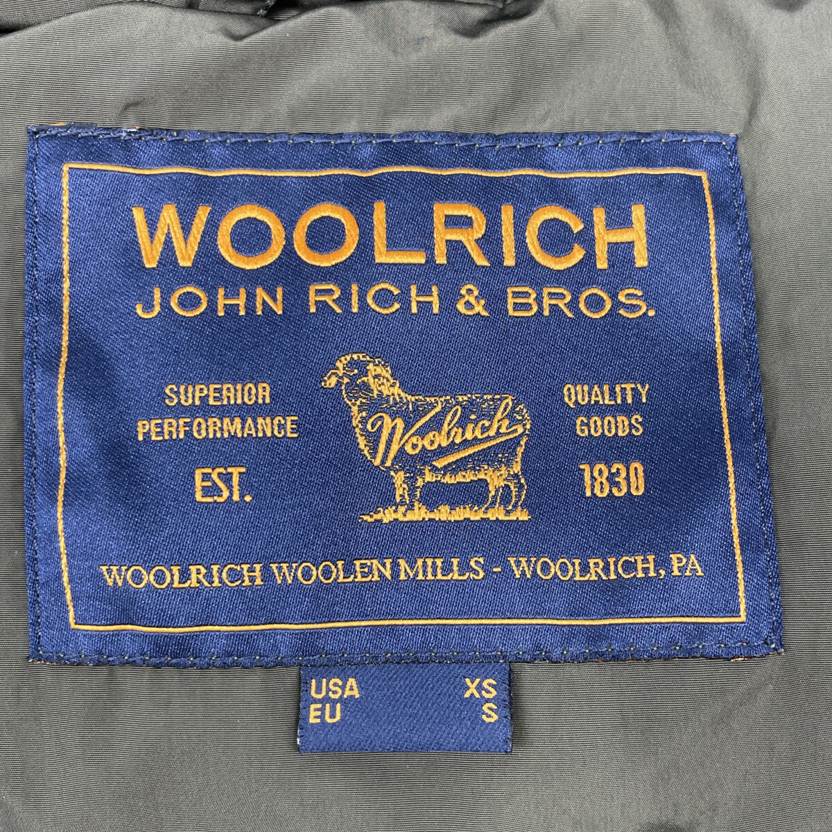 WOOLRICH ウールリッチ 1602163 ｶｰｷ ｺﾖｰﾃﾌｧｰ ﾀﾞｳﾝﾍﾞｽﾄ ベスト XS