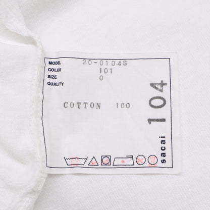 sacai サカイ 20-0104S ﾎﾜｲﾄ ｺｯﾄﾝ FUNKADELIC Tｼｬﾂ トップス 0