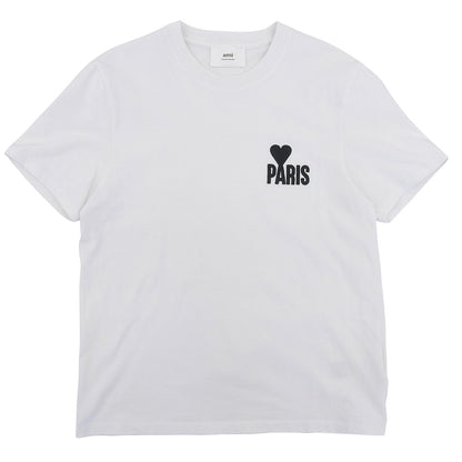 AMI PARIS アミパリス 美品 PARIS ADC TSHIRT BRANC Tシャツ トップス レディース 白 ホワイト L トップス L
