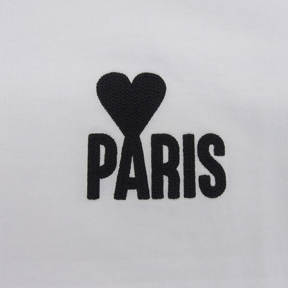 AMI PARIS アミパリス 美品 PARIS ADC TSHIRT BRANC Tシャツ トップス レディース 白 ホワイト L トップス L