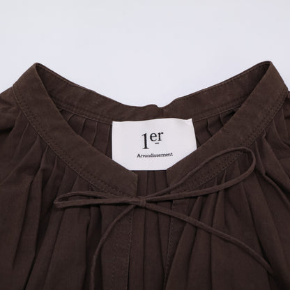 1er Arrondissement プルミエ アロンディスモン B1043AFA011 ﾌﾞﾗｳﾝ ﾀｲﾌﾟﾗｲﾀｰｶﾌﾀﾝﾜﾝﾋﾟｰｽ ワンピース 36