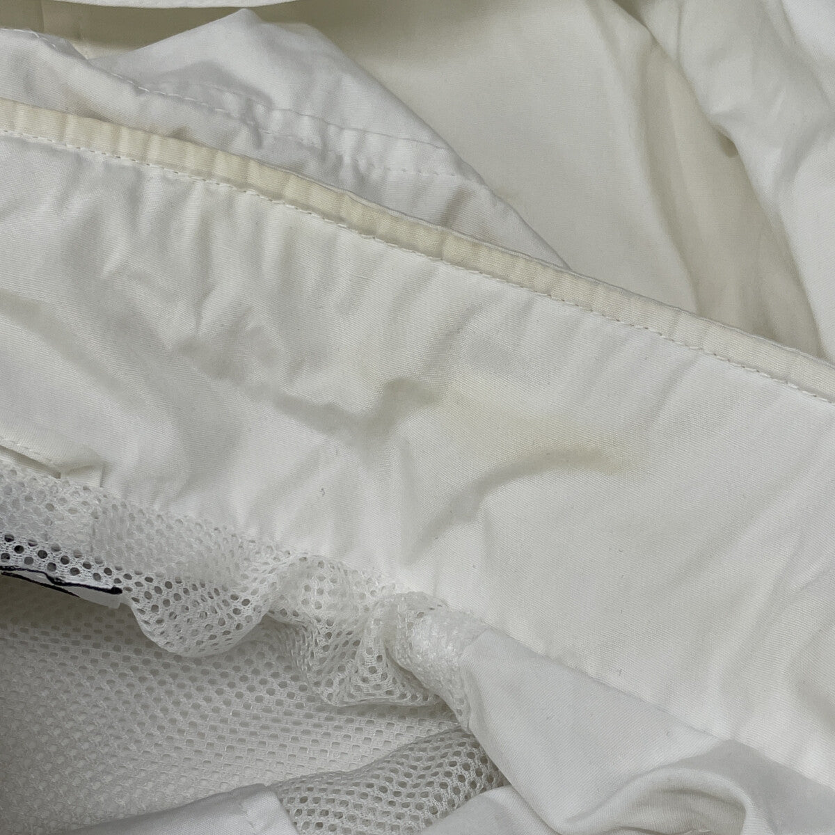 TIGHTBOOTH タイトブース ﾎﾜｲﾄ ﾎﾟﾘｺｯﾄﾝ ｵｰﾊﾞｰｻｲｽﾞ ﾅｲﾛﾝｼﾞｬｹｯﾄ ジャケット L