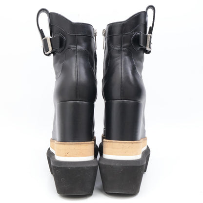 sacai サカイ 21-05618 カウハイド プラットフォームウェッジブーツ シューズ 36