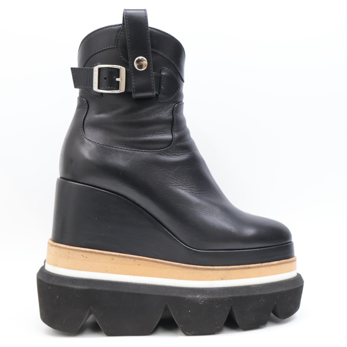 sacai サカイ 21-05618 カウハイド プラットフォームウェッジブーツ シューズ 36