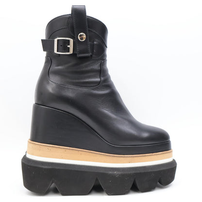 sacai サカイ 21-05618 カウハイド プラットフォームウェッジブーツ シューズ 36