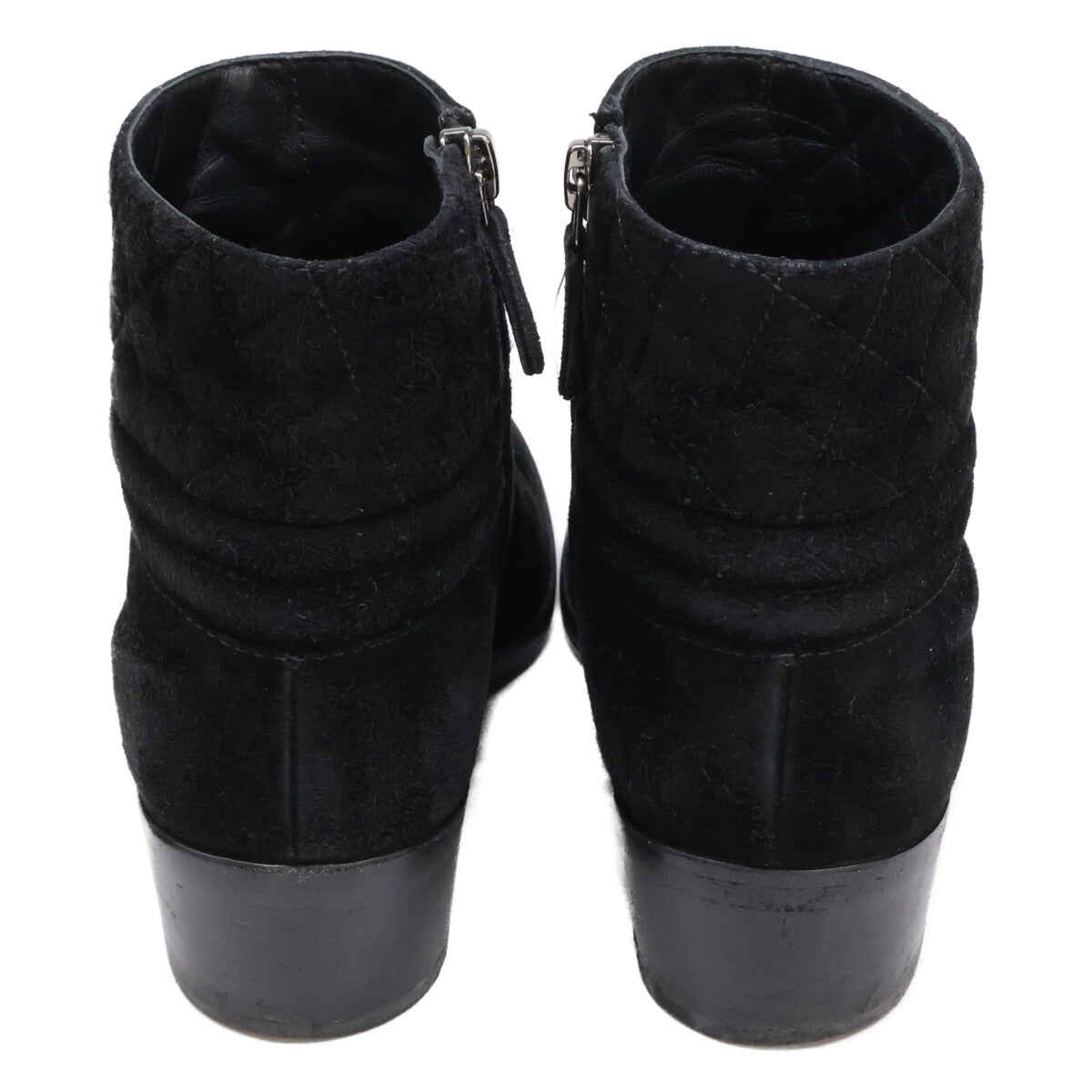 CHANEL シャネル 15A G31040 ココマーク スエード ショート シューズ 36 1/2