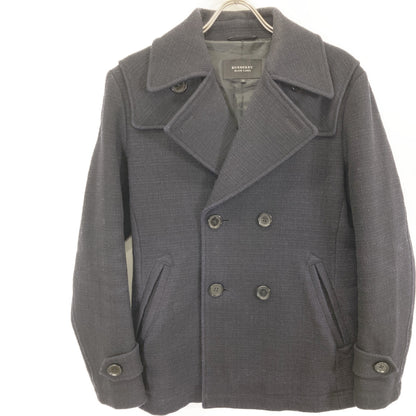 BURBERRY BLACK LABEL バーバリーブラックレーベル D1F70-213-28 ﾈｲﾋﾞｰ ｳｰﾙ Pｺｰﾄ コート M