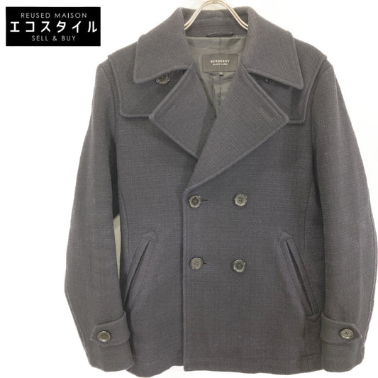 BURBERRY BLACK LABEL バーバリーブラックレーベル D1F70-213-28 ﾈｲﾋﾞｰ ｳｰﾙ Pｺｰﾄ コート M