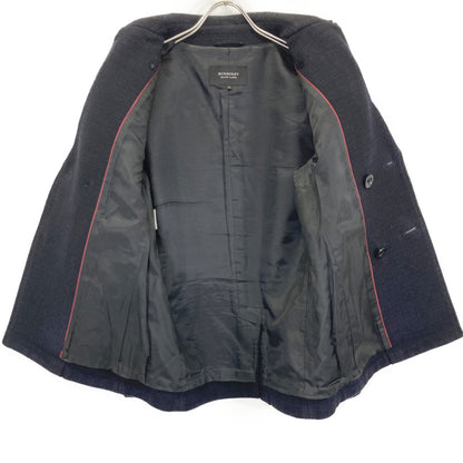 BURBERRY BLACK LABEL バーバリーブラックレーベル D1F70-213-28 ﾈｲﾋﾞｰ ｳｰﾙ Pｺｰﾄ コート M