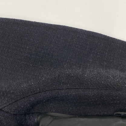 BURBERRY BLACK LABEL バーバリーブラックレーベル D1F70-213-28 ﾈｲﾋﾞｰ ｳｰﾙ Pｺｰﾄ コート M