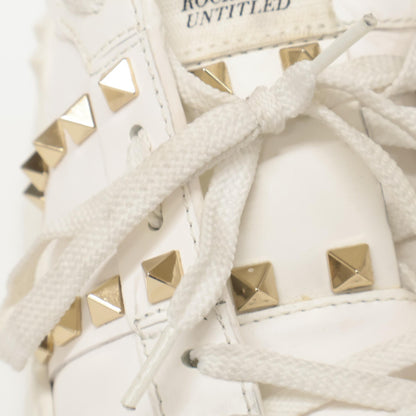 Valentino Garavani ヴァレンティノガラヴァーニ ロックスタッズ アンタイトルド フラットフォーム カーフスキン スニーカー シューズ 36 1/2