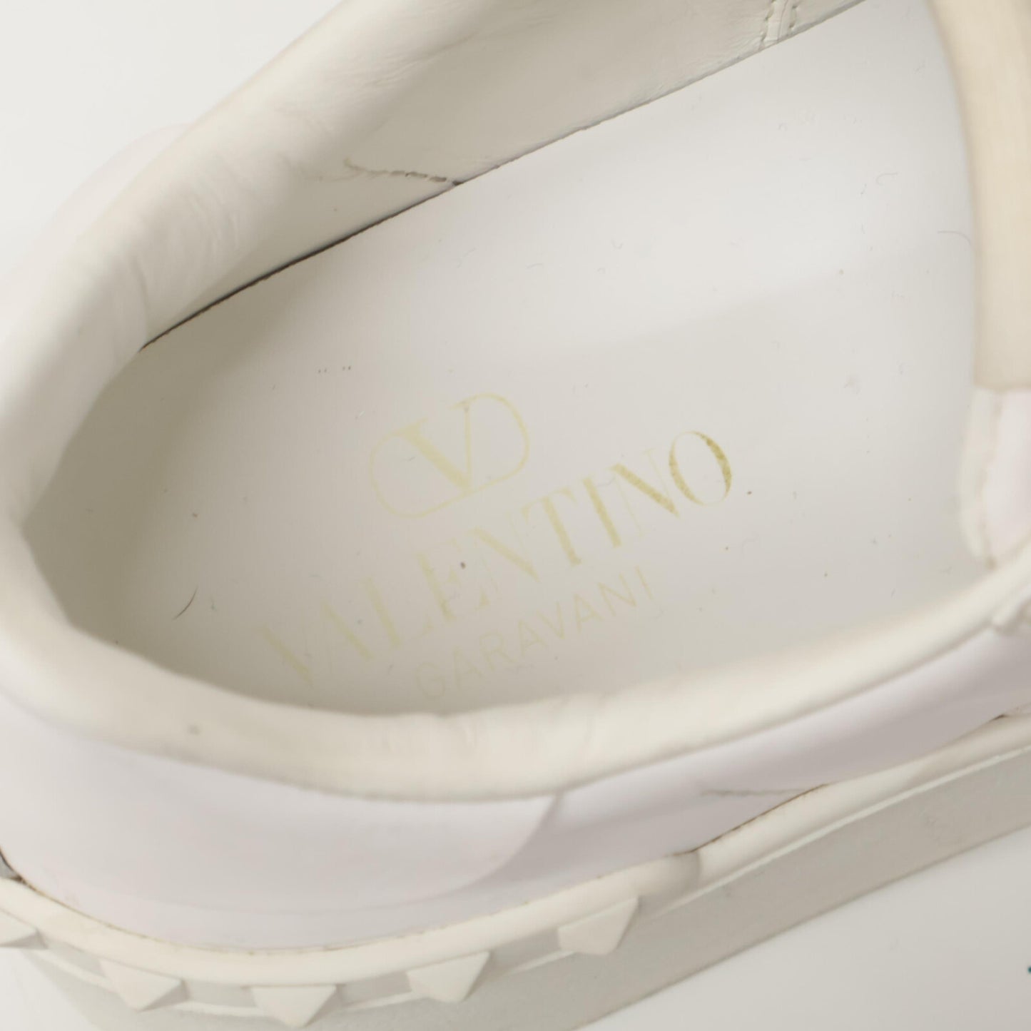 Valentino Garavani ヴァレンティノガラヴァーニ ロックスタッズ アンタイトルド フラットフォーム カーフスキン スニーカー シューズ 36 1/2