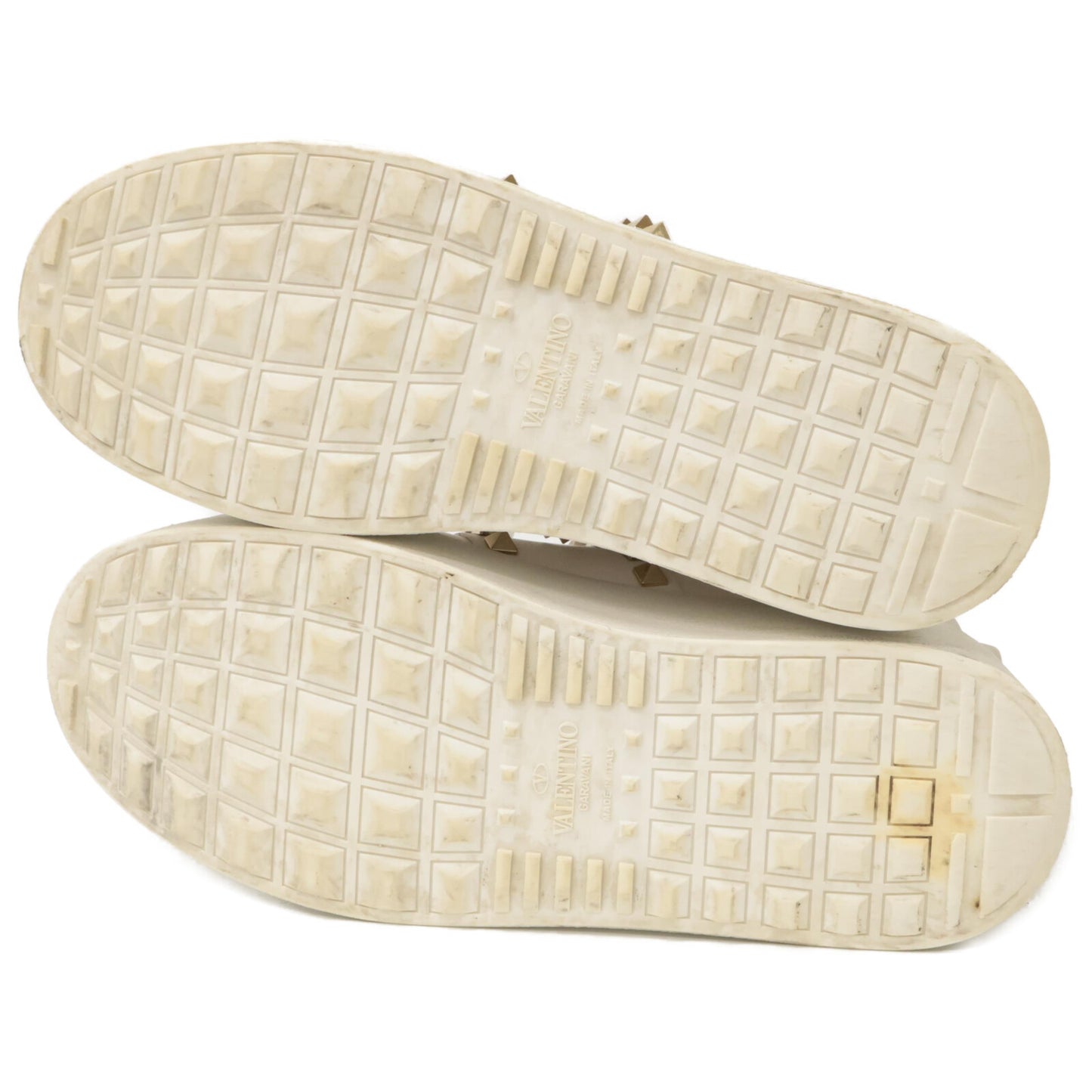 Valentino Garavani ヴァレンティノガラヴァーニ ロックスタッズ アンタイトルド フラットフォーム カーフスキン スニーカー シューズ 36 1/2