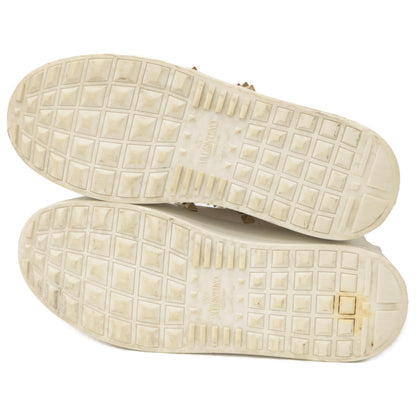 Valentino Garavani ヴァレンティノガラヴァーニ ロックスタッズ アンタイトルド フラットフォーム カーフスキン スニーカー シューズ 36 1/2