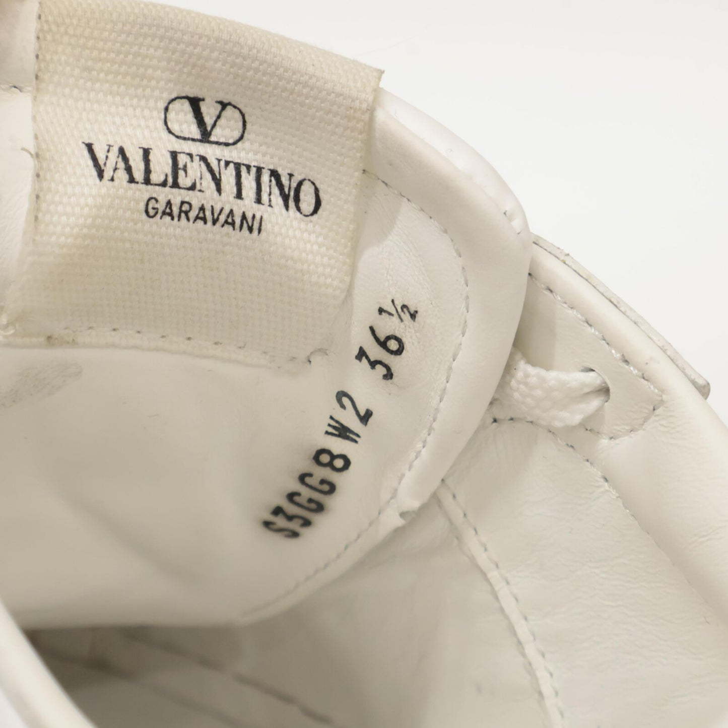 Valentino Garavani ヴァレンティノガラヴァーニ ロックスタッズ アンタイトルド フラットフォーム カーフスキン スニーカー シューズ 36 1/2