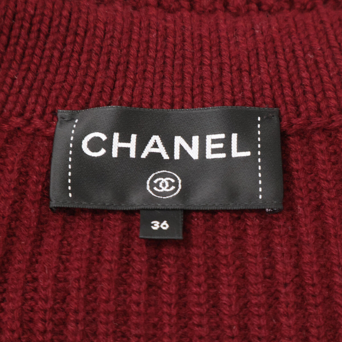 CHANEL シャネル 美品 25C P78714K11370 カシミヤ100 ココマークボタン ニット ジャケット 36