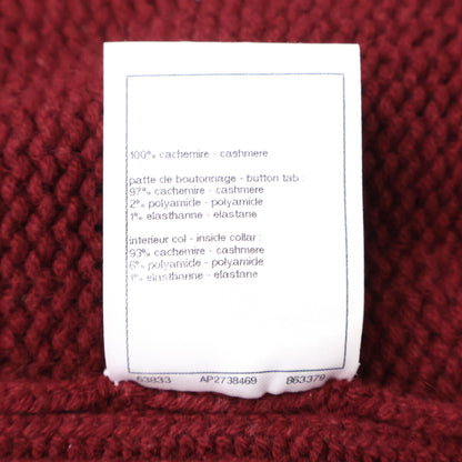 CHANEL シャネル 美品 25C P78714K11370 カシミヤ100 ココマークボタン ニット ジャケット 36