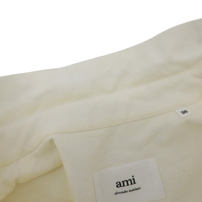 AMI PARIS アミパリス アミアレクサンドルマテュッシ コットン オックスフォード シャツ レディース オフホワイト 38 BFFSH091.480 トップス 38