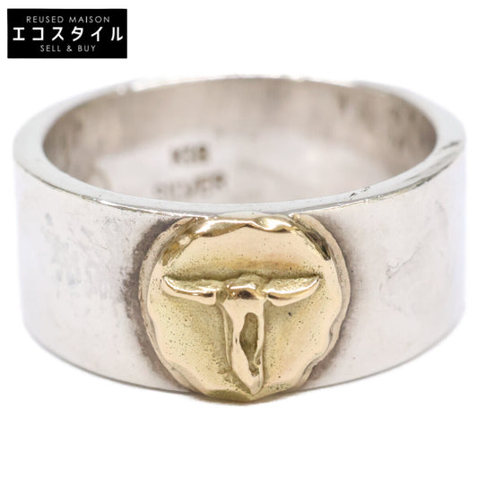 TADY&KING タディ＆キング K18 SILVER ロングホーン 平打ち リング 指輪