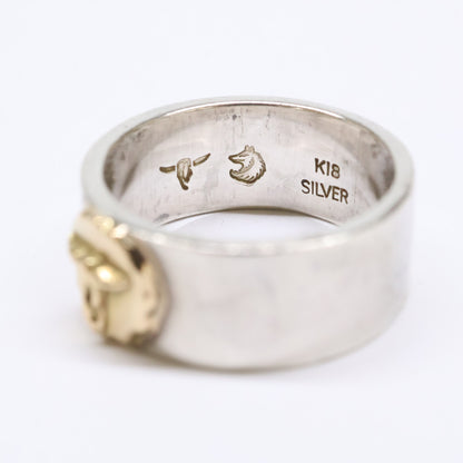 TADY&KING タディ＆キング K18 SILVER ロングホーン 平打ち リング 指輪