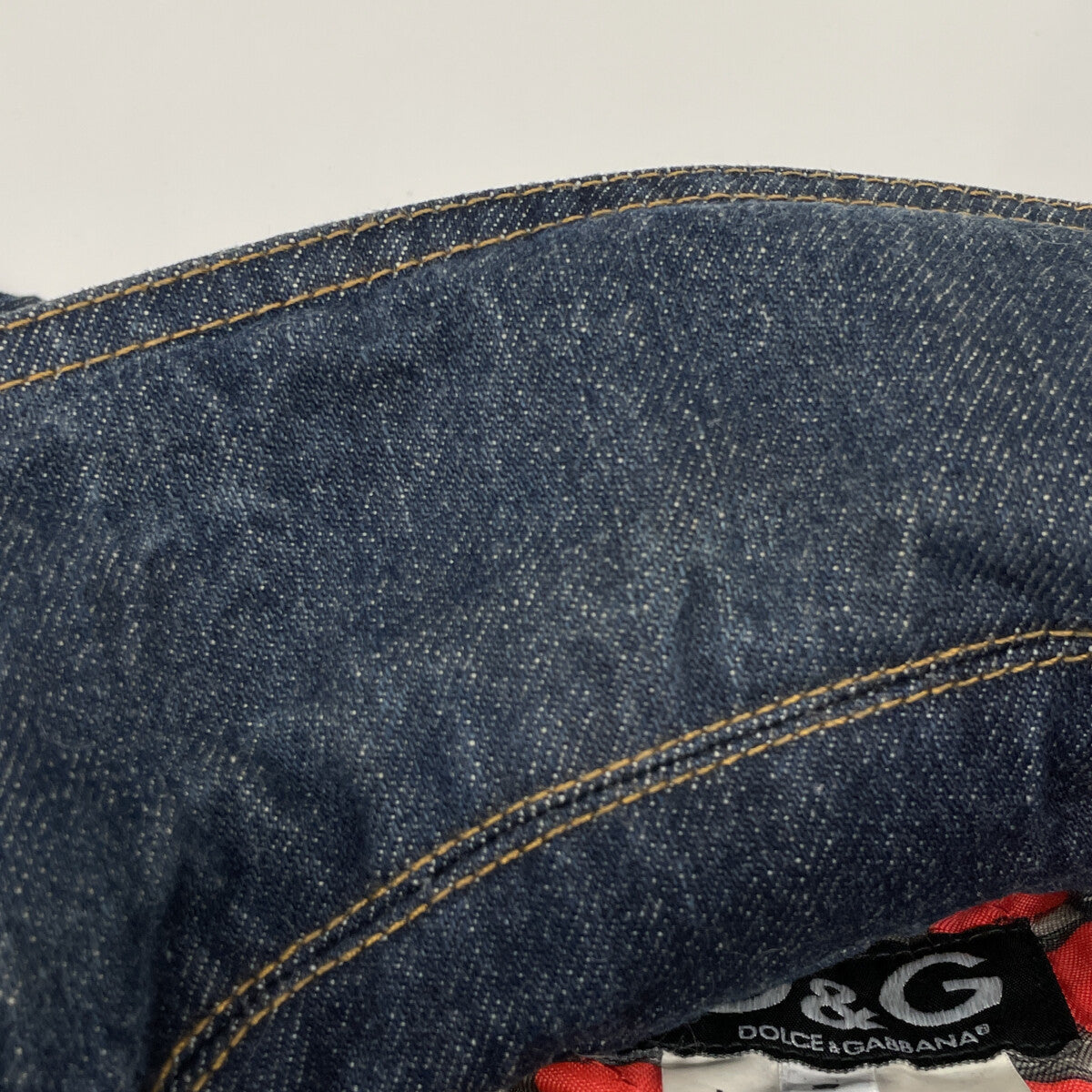 D&G ディーアンドジー ｲﾝﾃﾞｨｺﾞ ﾃﾞﾆﾑ ｺﾞｰﾙﾄﾞ金具 ｲﾀﾘｱ製 ﾄﾚﾝﾁｺｰﾄ コート S