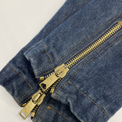 D&G ディーアンドジー ｲﾝﾃﾞｨｺﾞ ﾃﾞﾆﾑ ｺﾞｰﾙﾄﾞ金具 ｲﾀﾘｱ製 ﾄﾚﾝﾁｺｰﾄ コート S