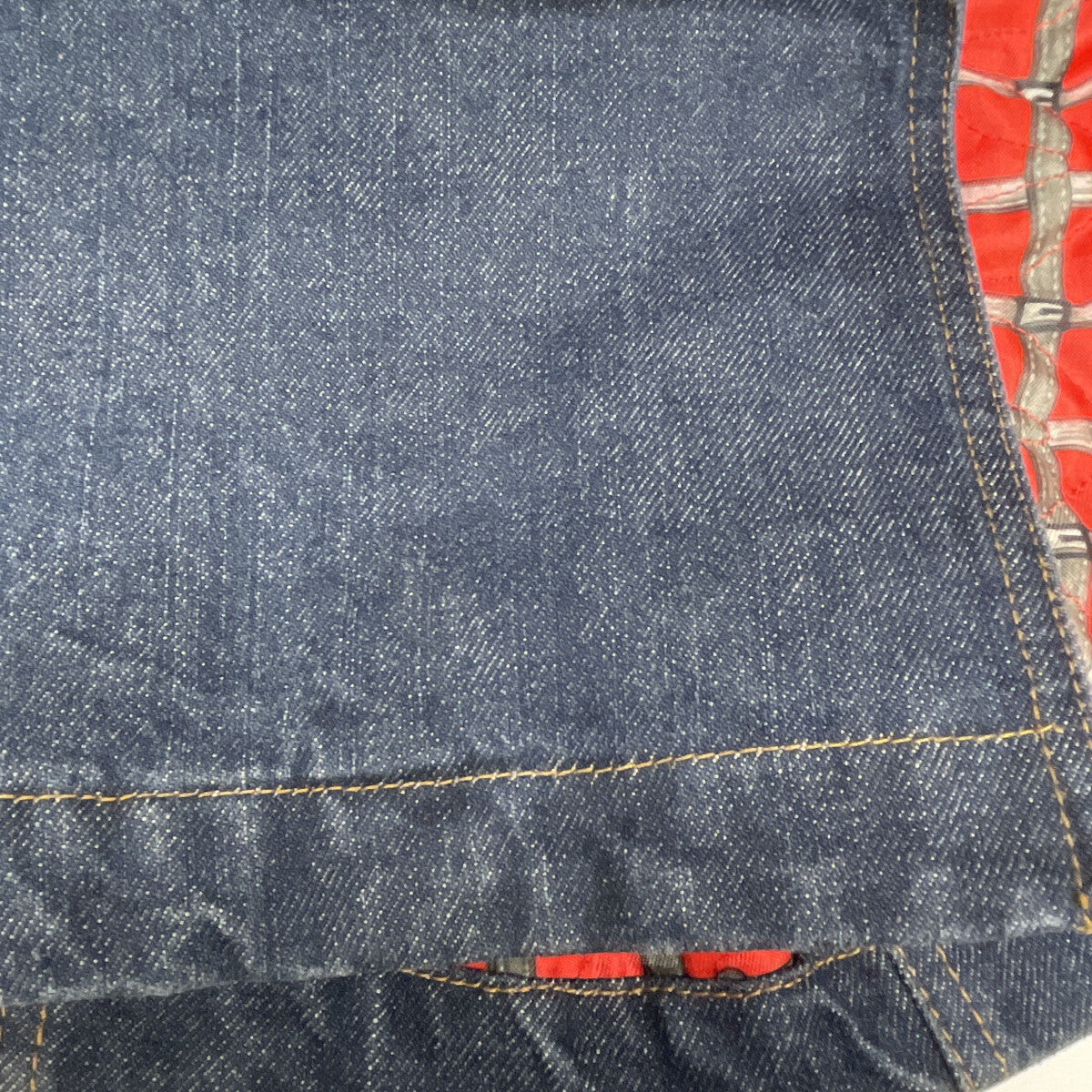 D&G ディーアンドジー ｲﾝﾃﾞｨｺﾞ ﾃﾞﾆﾑ ｺﾞｰﾙﾄﾞ金具 ｲﾀﾘｱ製 ﾄﾚﾝﾁｺｰﾄ コート S