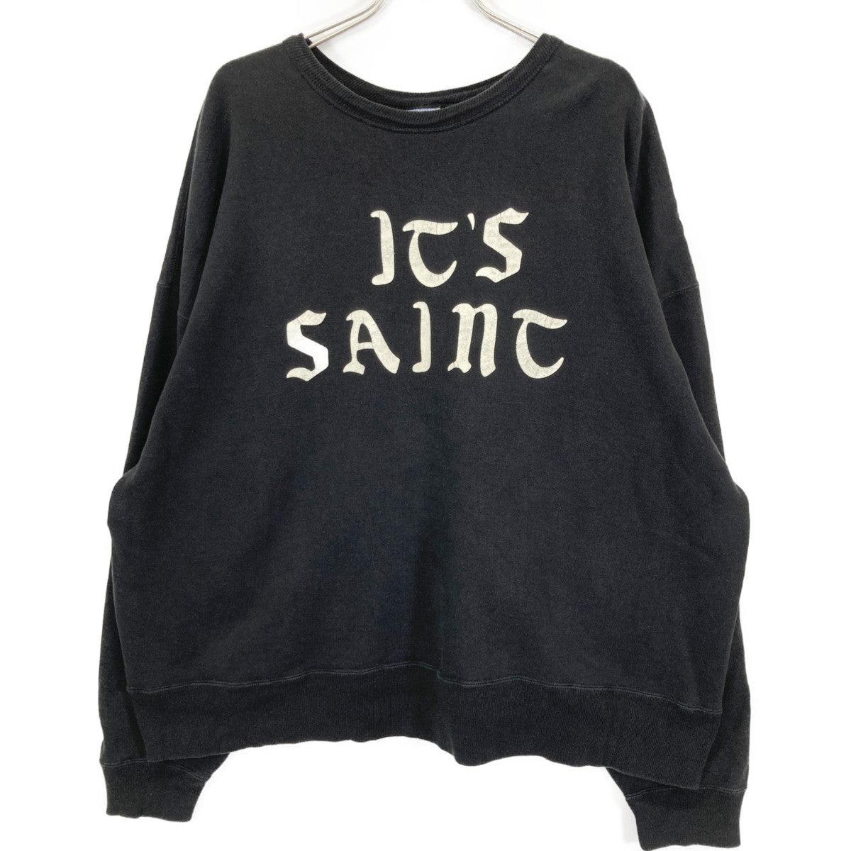 SAINT MICHAEL セントマイケル SM-YS1-0000-028ﾌﾞﾗｯｸﾄﾚｰﾅｰ トップス XXL