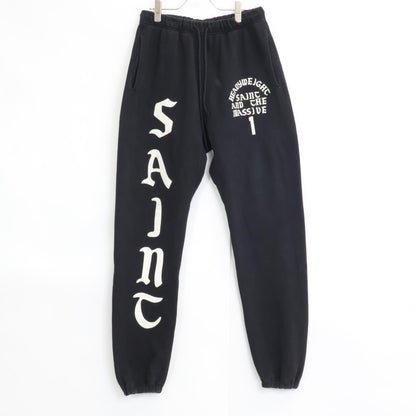 SAINT MICHAEL セントマイケル SM-YS1-0000-049 ﾌﾞﾗｯｸｽｳｪｯﾄﾊﾟﾝﾂ ボトムス M