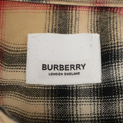BURBERRY バーバリー 21AW 8036773 ﾛｺﾞ刺繍入り ﾁｪｯｸ BDｼｬﾂ トップス S